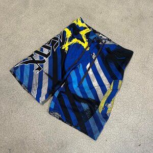 Fox Blue & Yellow Board Shorts